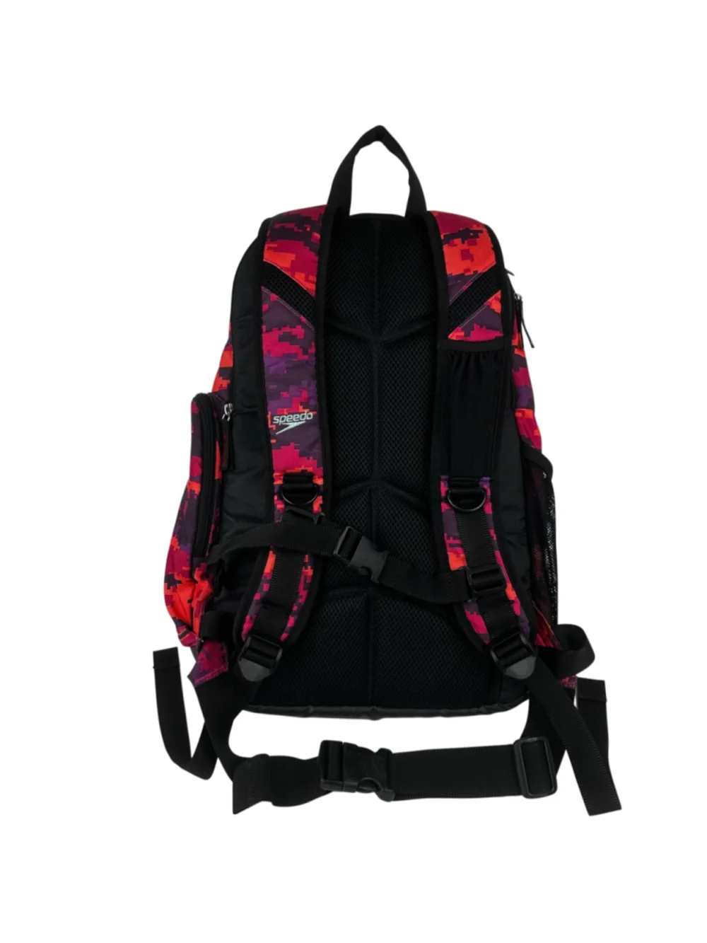 Speedo Teamster Backpack 25L Pink Digicam Colorful Waterproof Wet Compartment